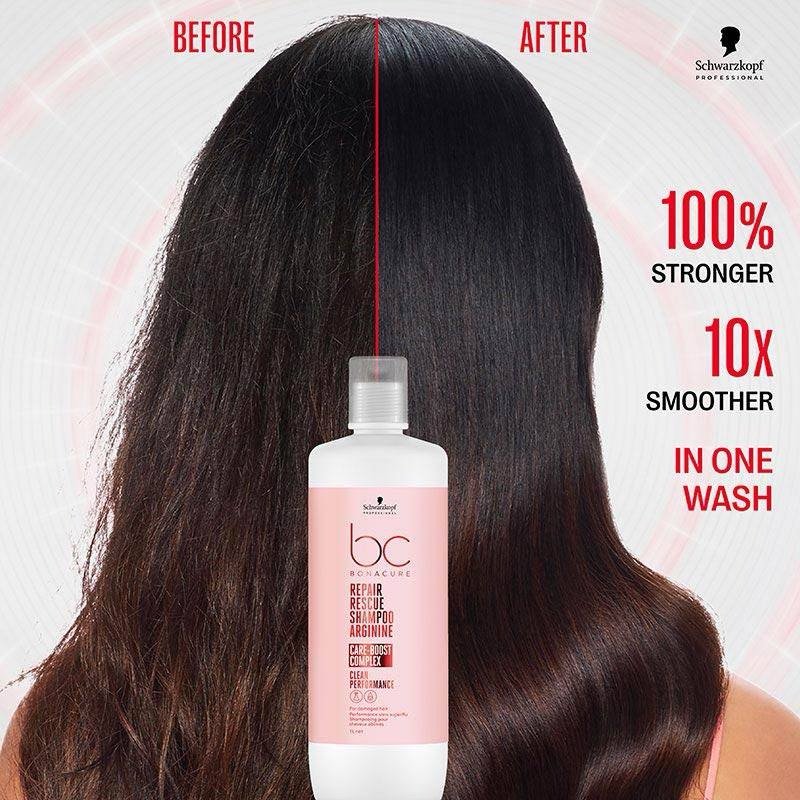 Schwarzkopf Professional Bonacure Repair Rescue Arginine Repair Shampoo for Damaged Hair - 1000ml