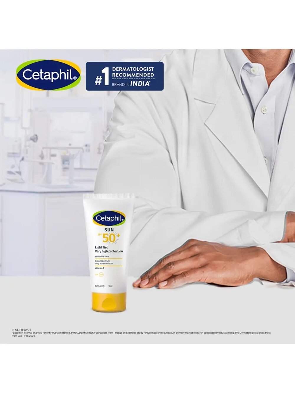 Cetaphil Sun SPF 50+ Light Gel Very High Protection 50ml