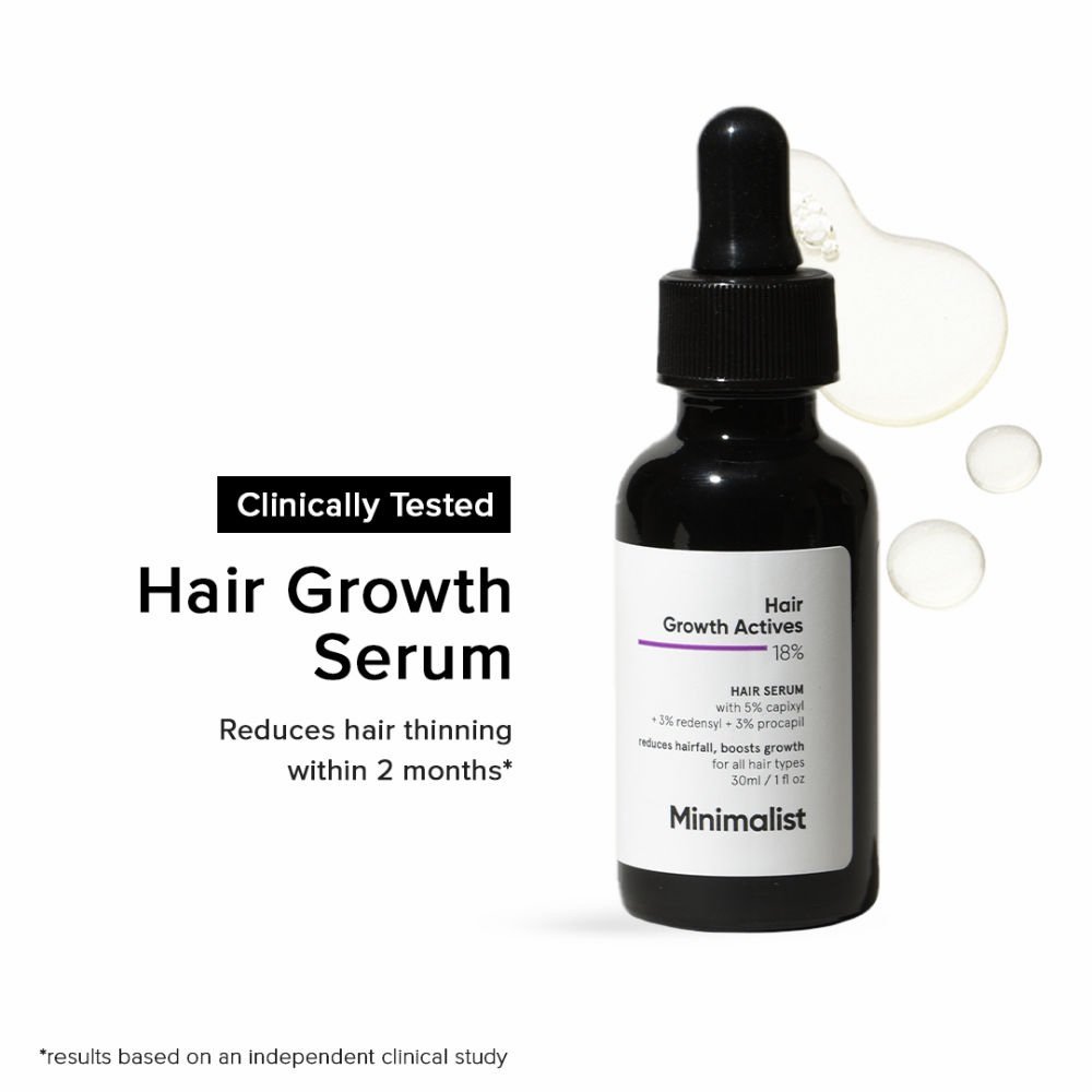 Minimalist Hair Growth Actives 18% Hair Serum 30ml