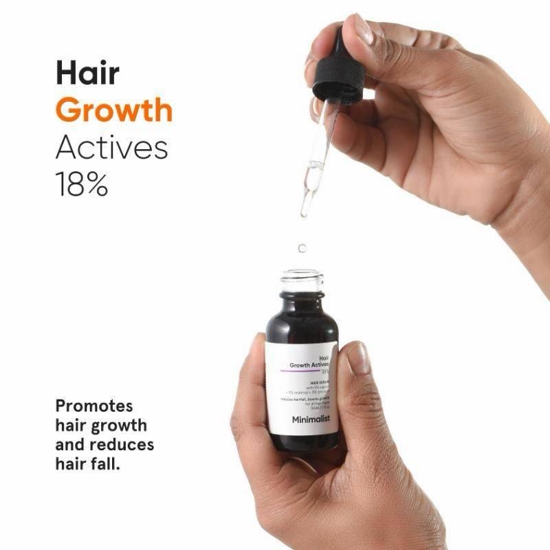 Minimalist Hair Growth Actives 18% Hair Serum 30ml