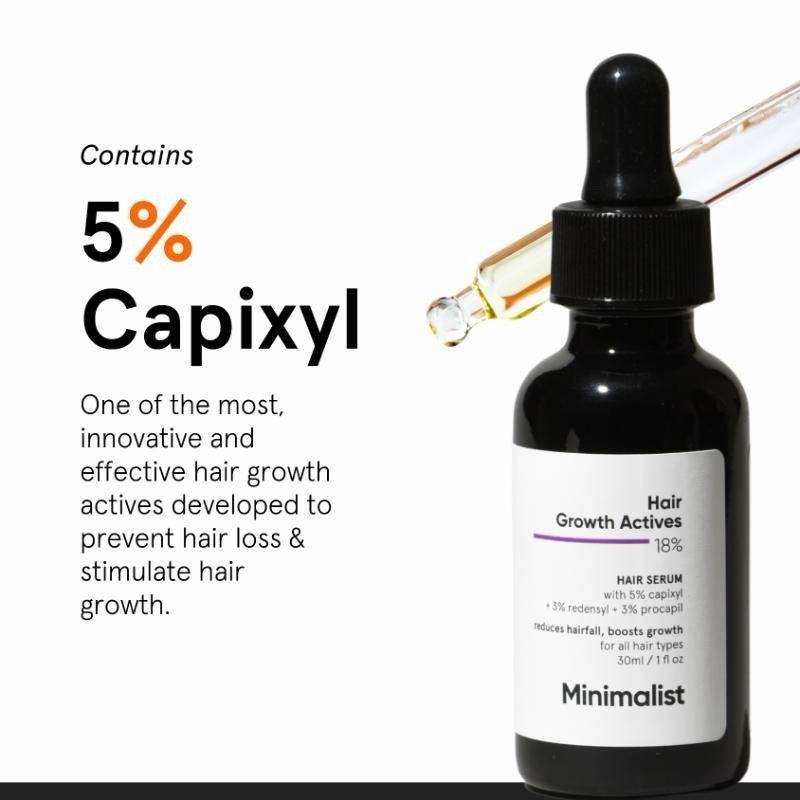 Minimalist Hair Growth Actives 18% Hair Serum 30ml