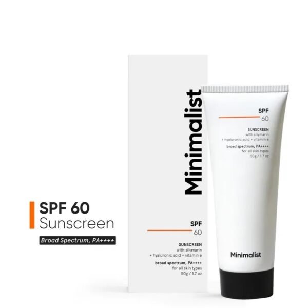 Minimalist SPF 60 Sunscreen with Silymarin 50g