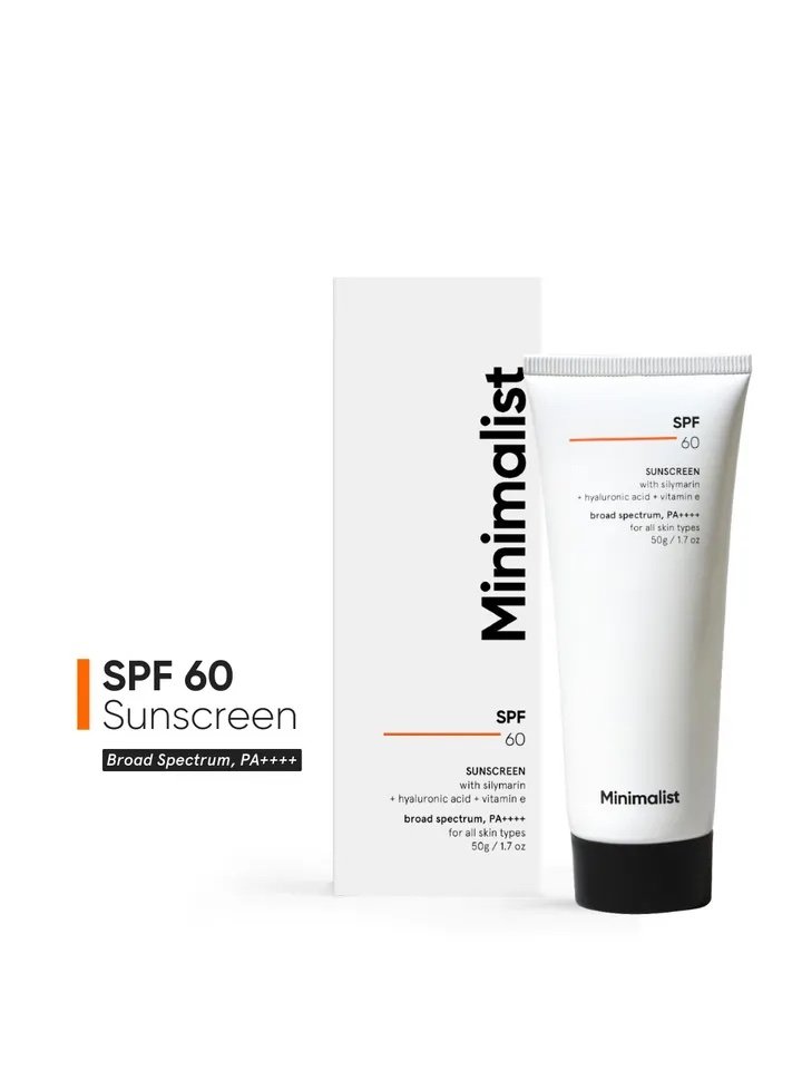 Minimalist SPF 60 Sunscreen with Silymarin 50g