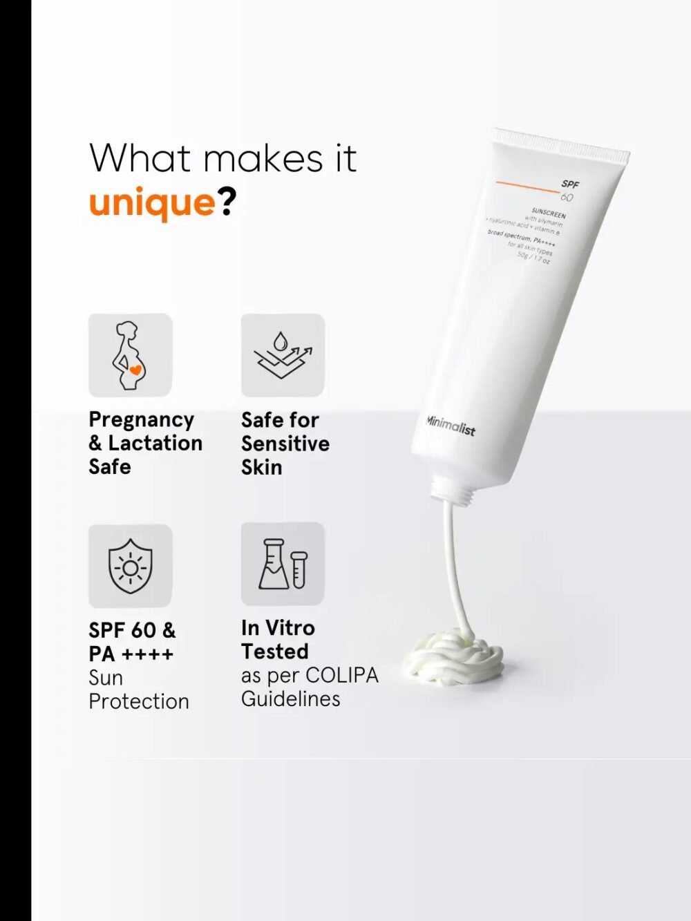 Minimalist SPF 60 Sunscreen with Silymarin 50g