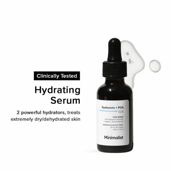 Minimalist Hyaluronic + PGA 02% Face Serum 30ml