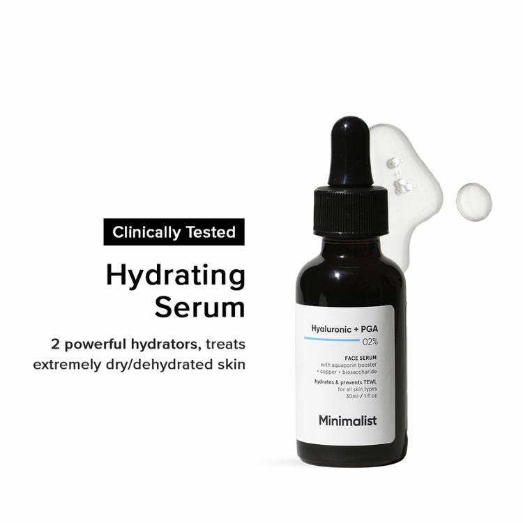 Minimalist Hyaluronic + PGA 02% Face Serum 30ml