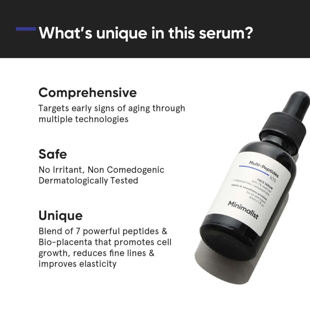 Minimalist Multi-Peptides 10% Face Serum 30ml