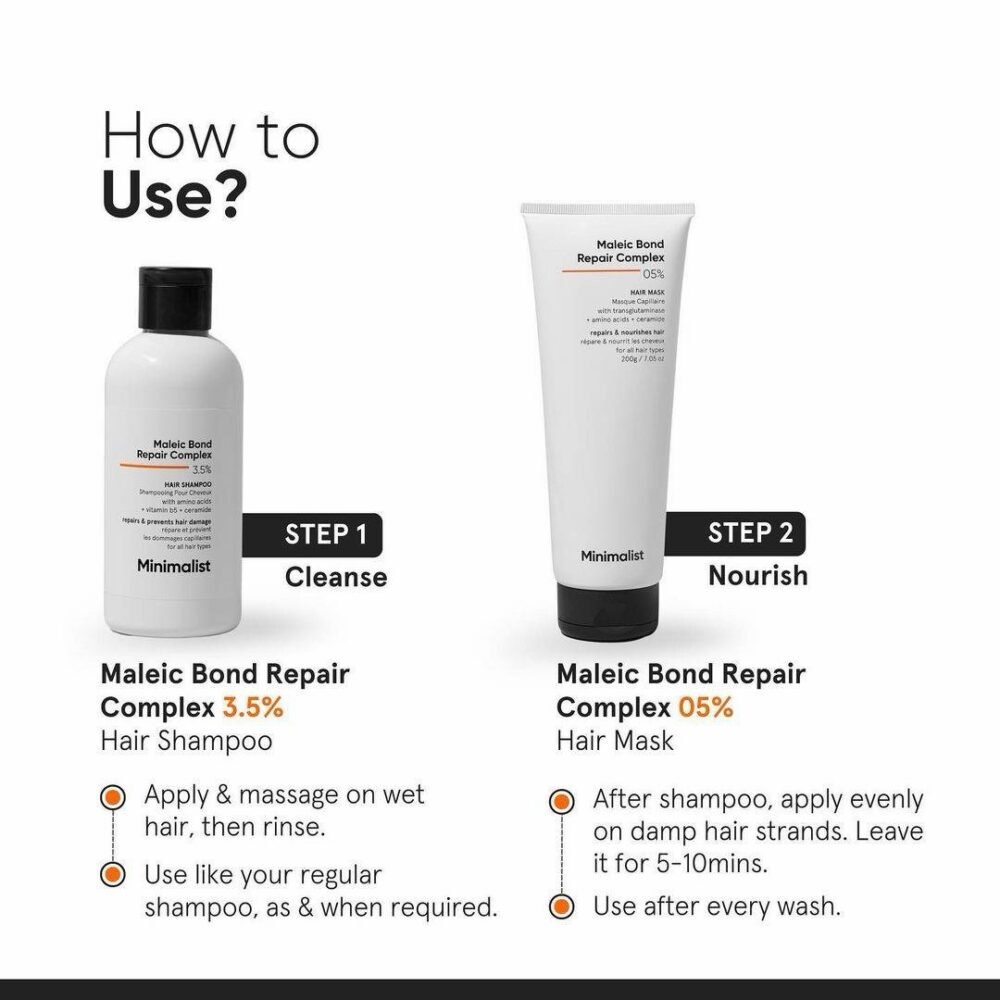 Minimalist Maleic Bond Repair Complex 3.5% Hair Shampoo