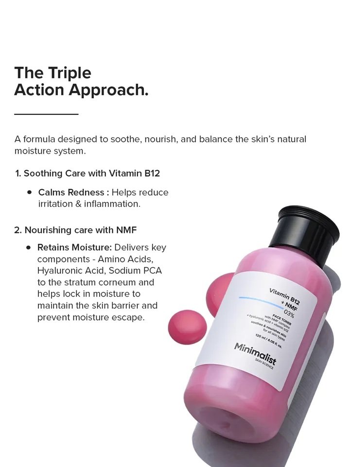 Minimalist Vitamin B12 + NMF 03% Face Toner 120ml