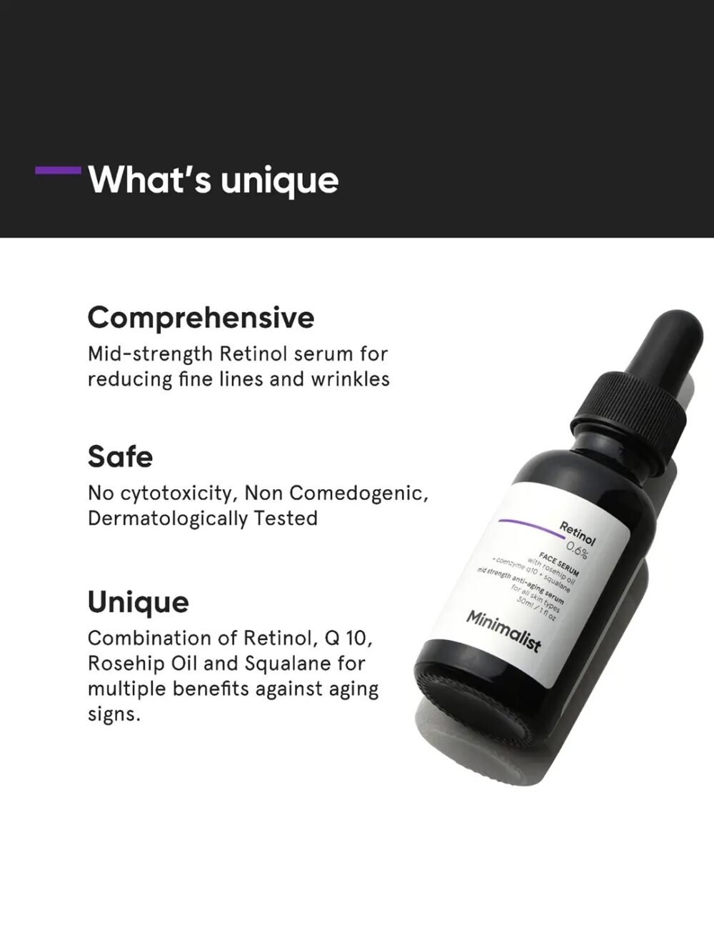 Minimalist Retinol 0.6% Face Serum 30ml
