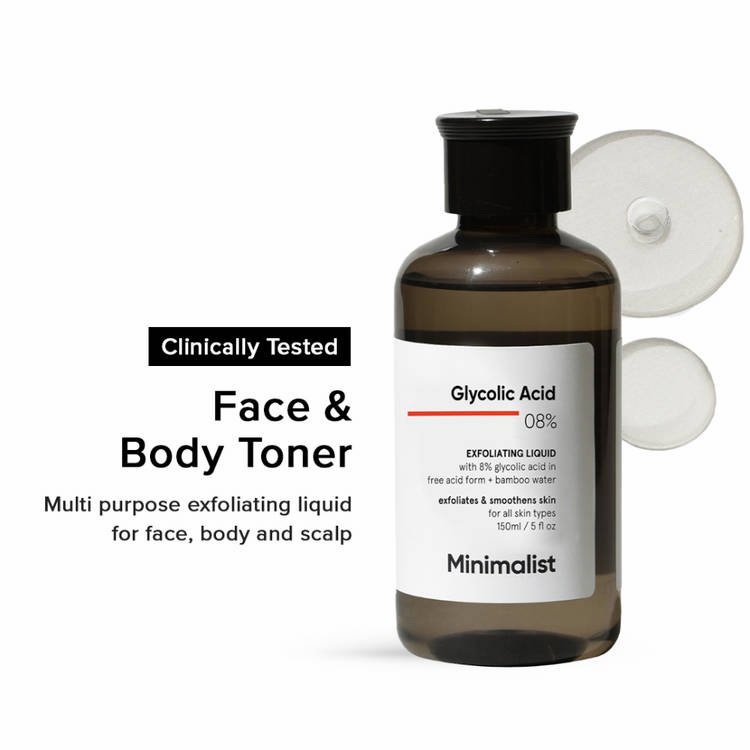 Minimalist Glycolic Acid 08% Exfoliating Liquid 150ml