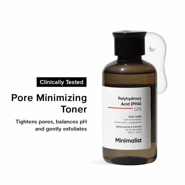 Minimalist Polyhydroxy Acid (PHA) 03% Face Toner 150ml