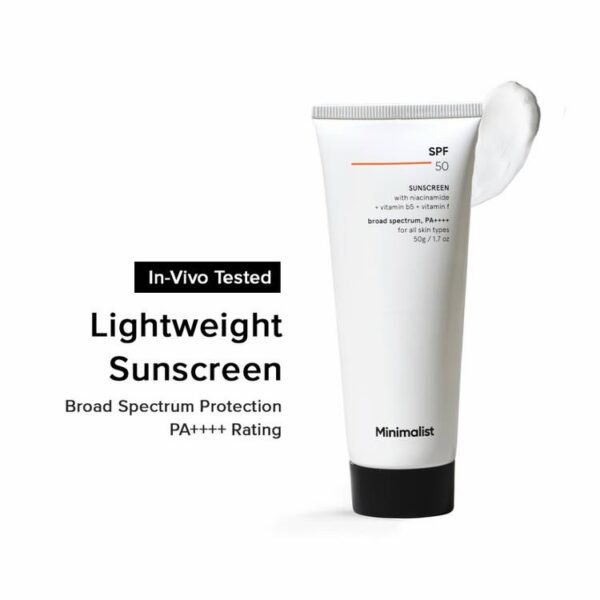 Minimalist SPF 50 Sunscreen with Niacinamide + Vitamin B5