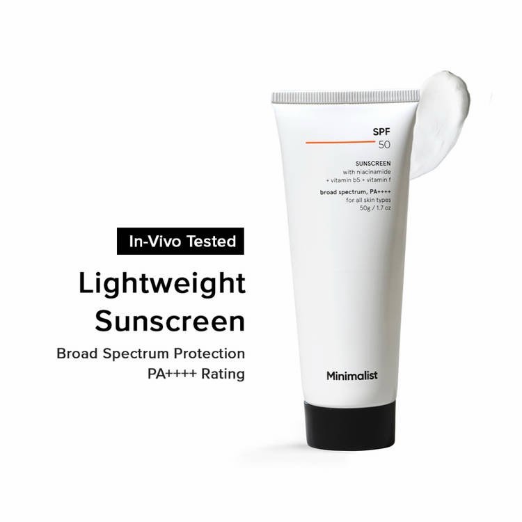 Minimalist SPF 50 Sunscreen with Niacinamide + Vitamin B5
