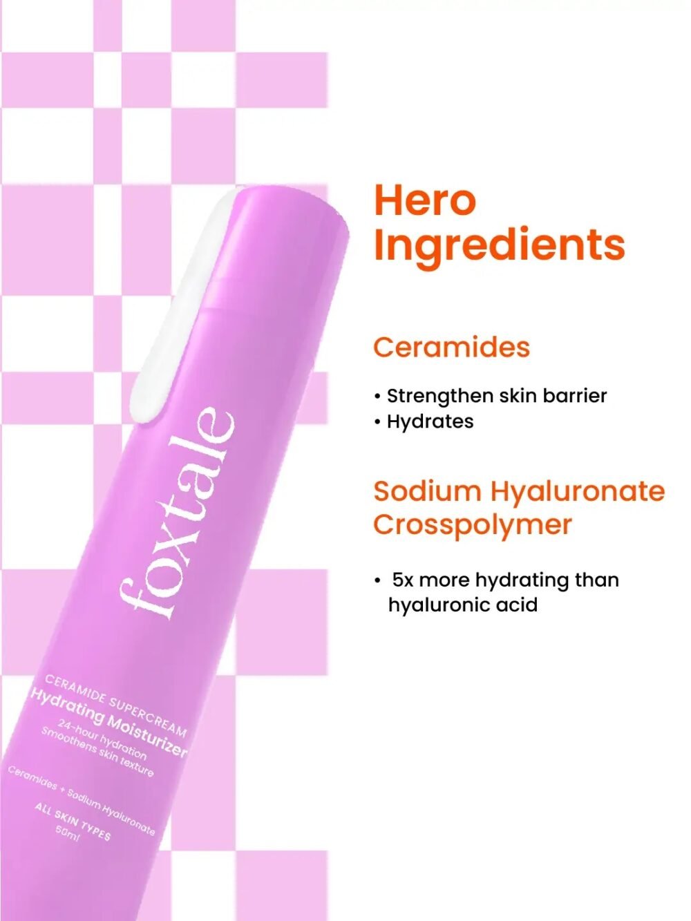 Foxtale Ceramide Supercream Hydrating Moisturizer 50ml