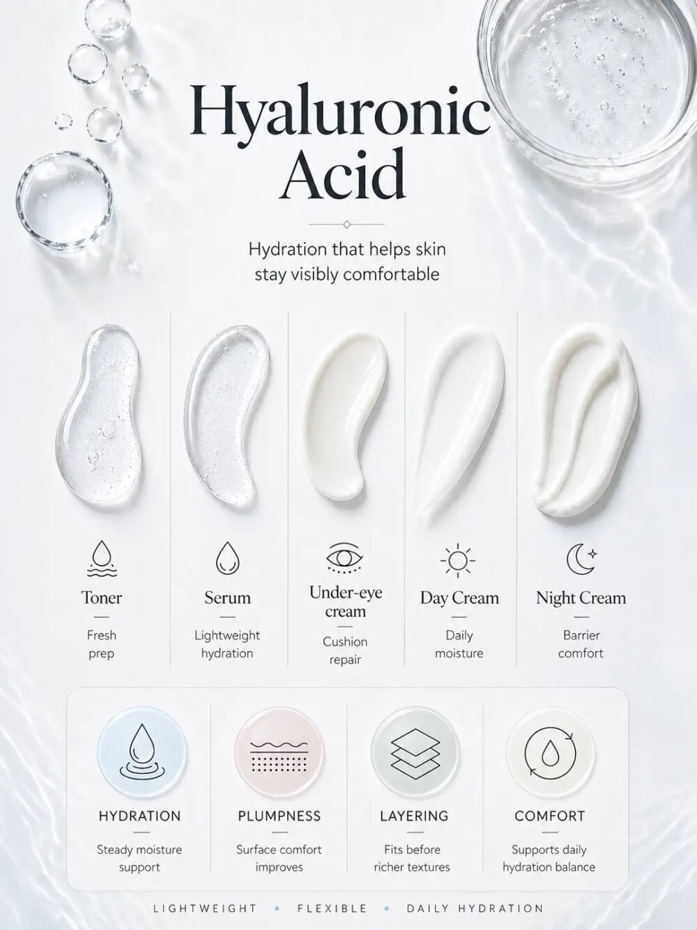 Foxtale Intense Hydrating Gel Moisturiser with Hyaluronic Acid for Glowing Skin - 100 g