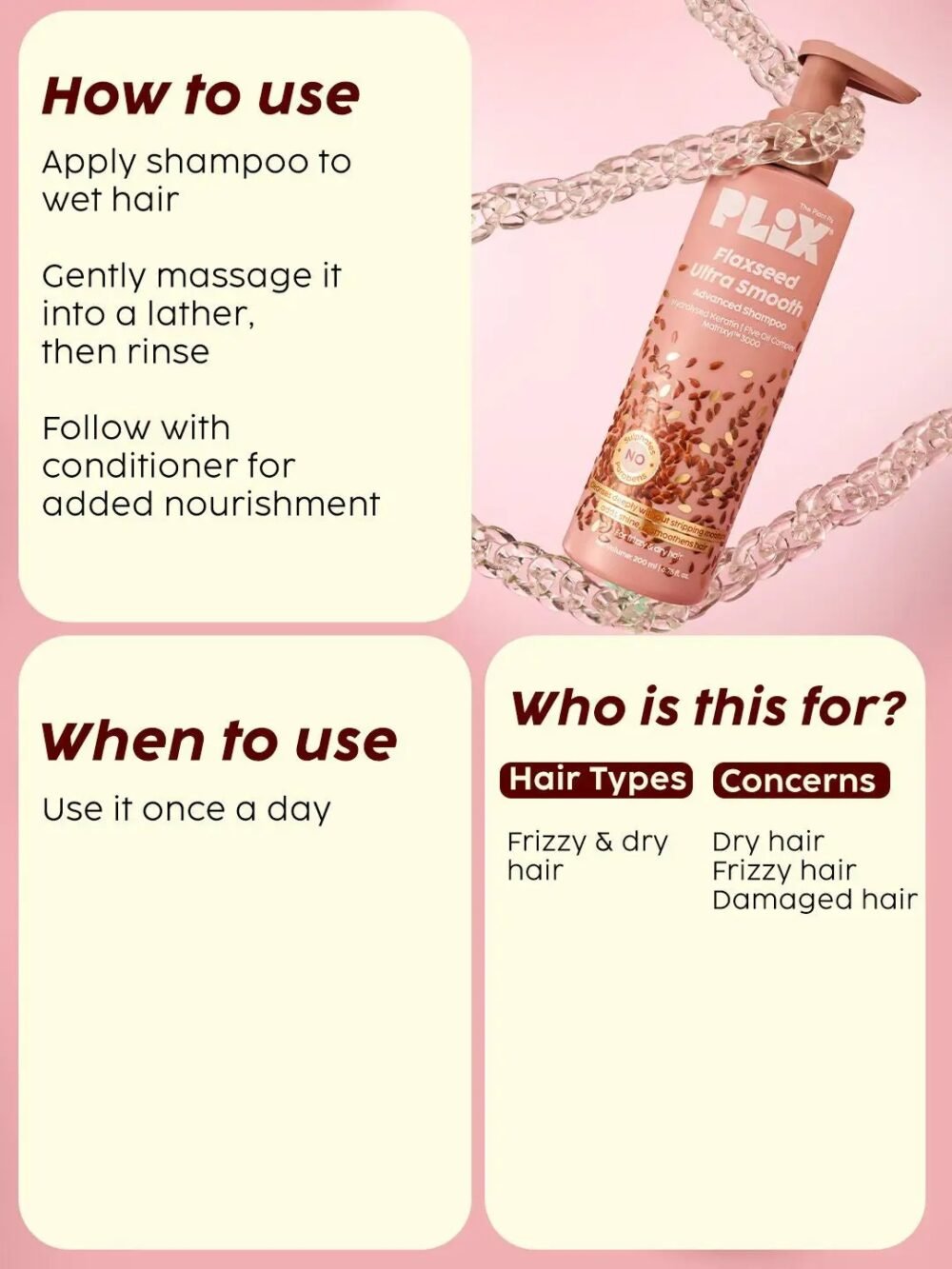 Plix Flaxseed Ultra Smooth Advanced Shampoo 200ml
