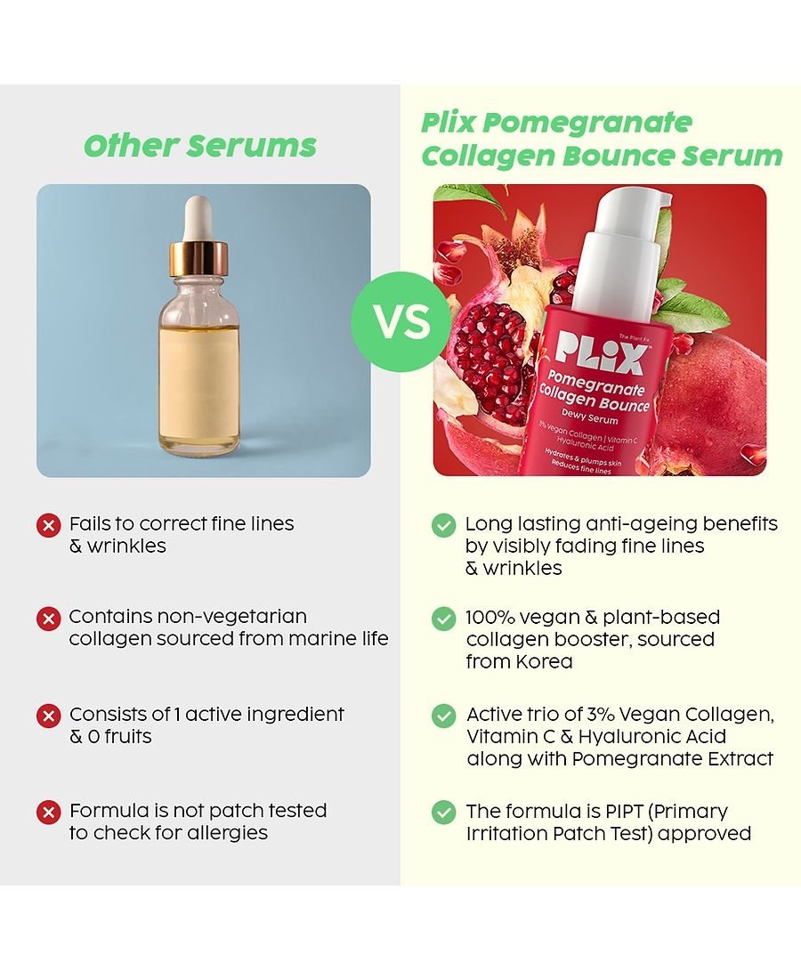 Plix Pomegranate Collagen Bounce Dewy Serum 30ml