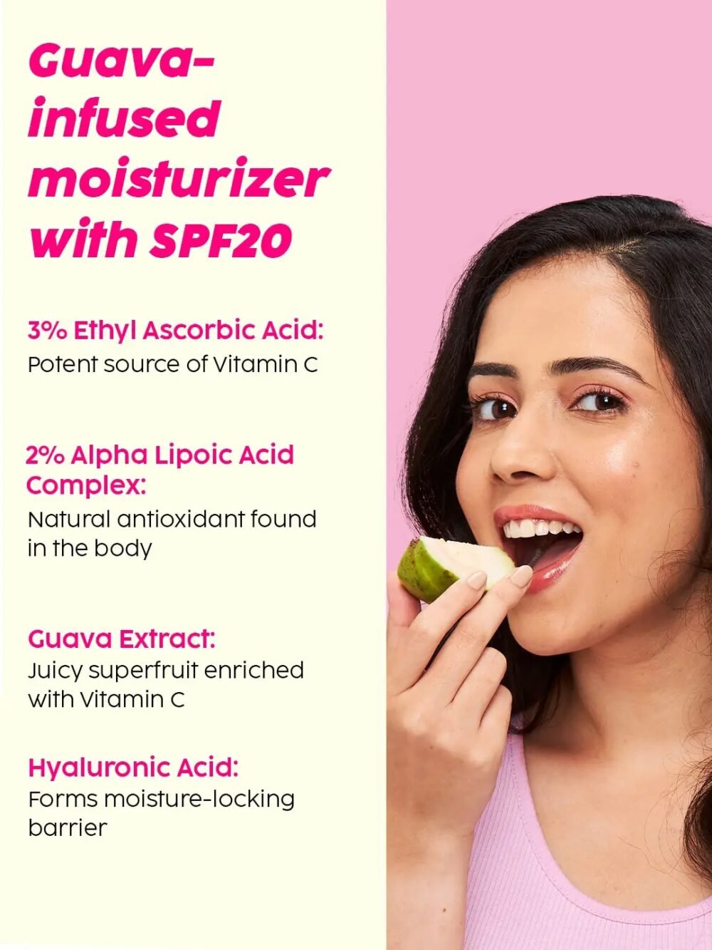 Plix Guava Glow Smoothie Moisturizer SPF 20 50g