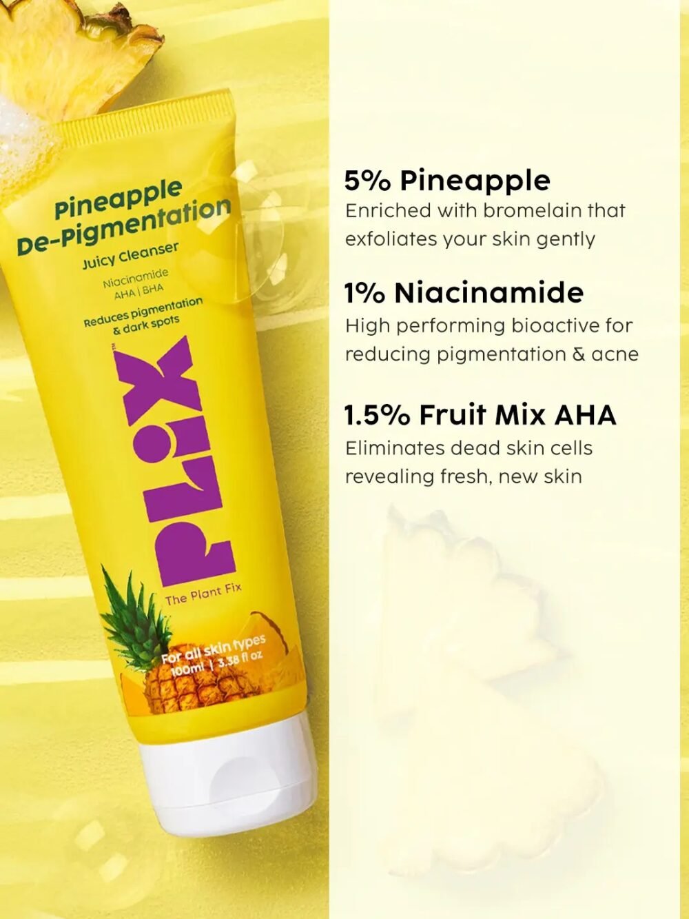 Plix Pineapple De-Pigmentation Juicy Cleanser 100ml