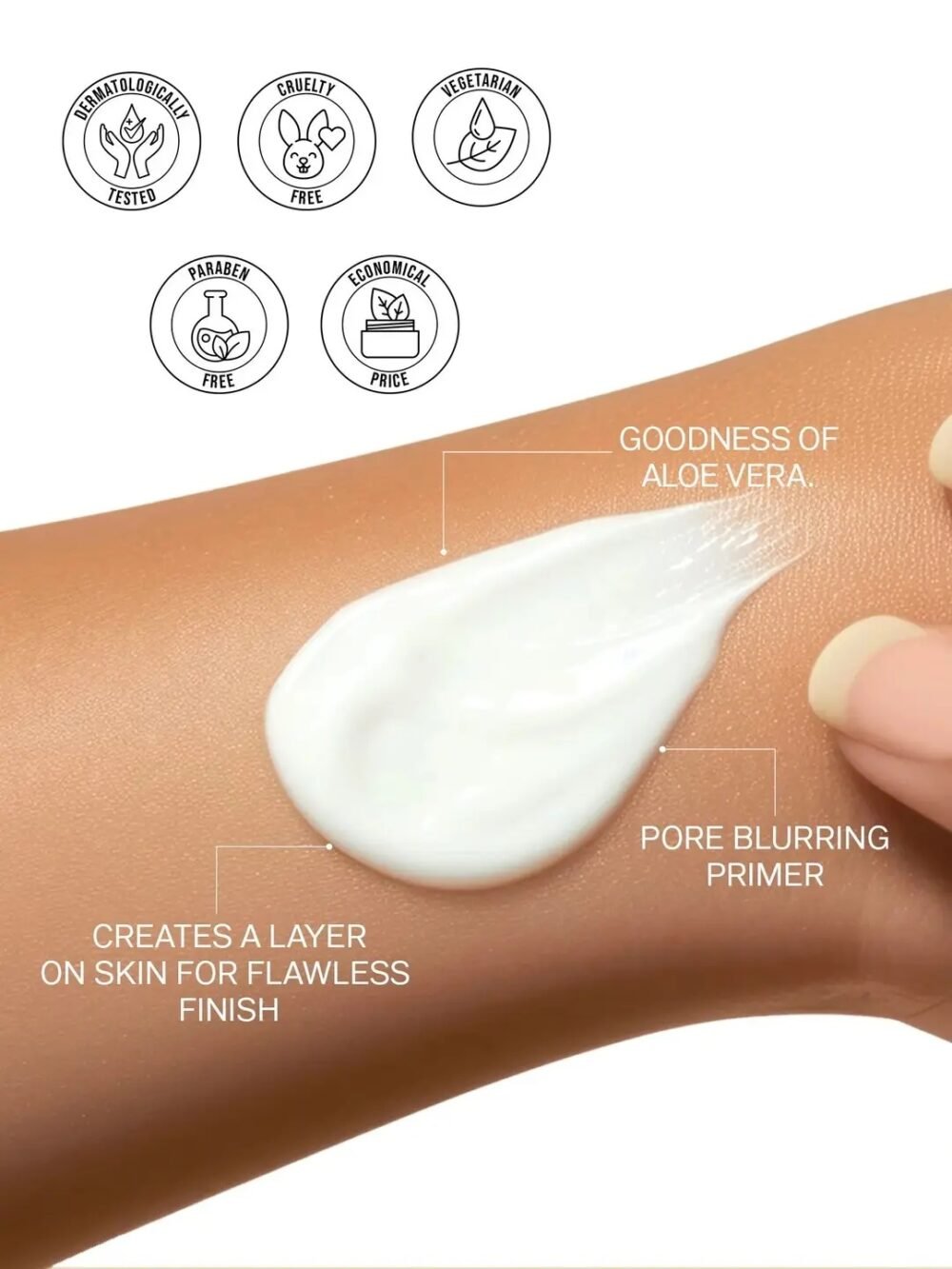 Flicka Professional Silk Touch Milk-Cream Moisturizer & Primer