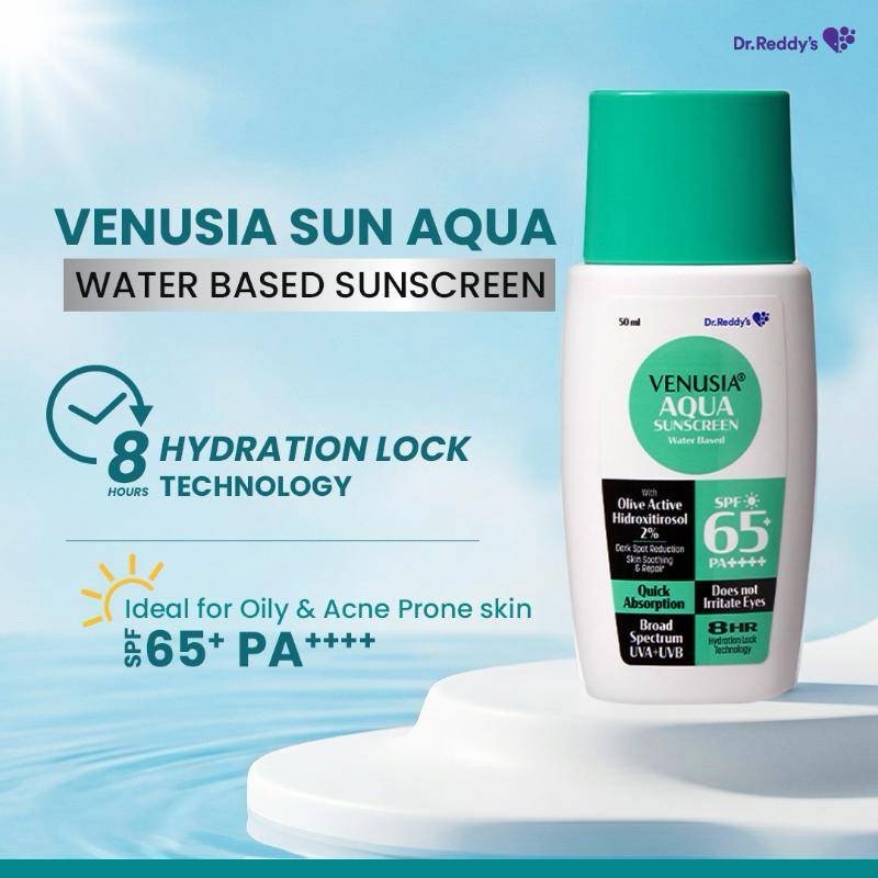 Venusia Aqua Sunscreen Water Based SPF 65+ PA++++ 50ml