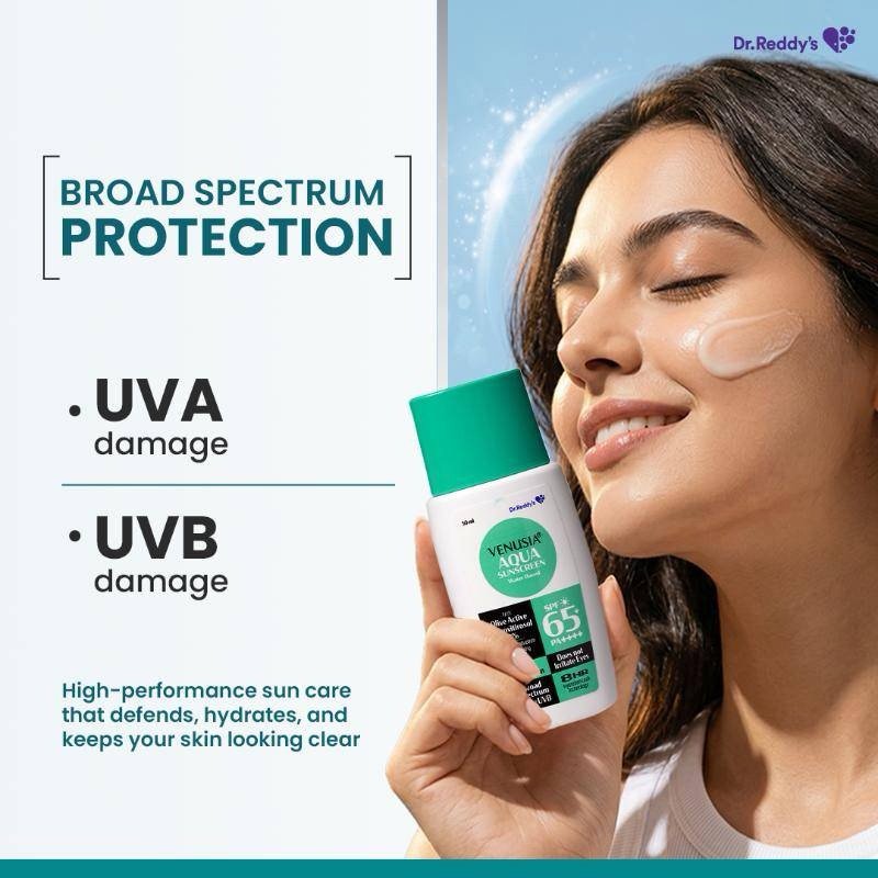 Venusia Aqua Sunscreen Water Based SPF 65+ PA++++ 50ml