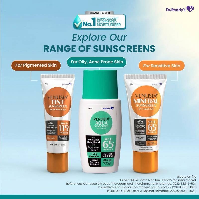 Venusia Aqua Sunscreen Water Based SPF 65+ PA++++ 50ml