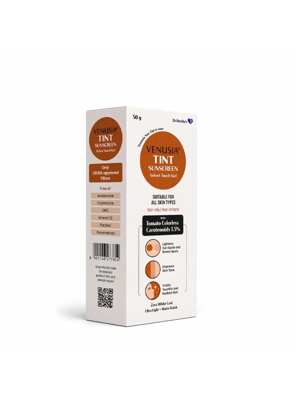 Venusia Tint Sunscreen Velvet Touch Gel SPF 115+ PA++++ 50g