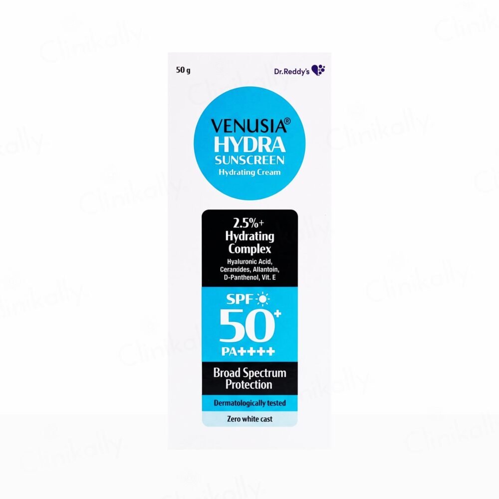 Venusia Hydra Sunscreen Hydrating Cream SPF 50+ PA++++ 50g