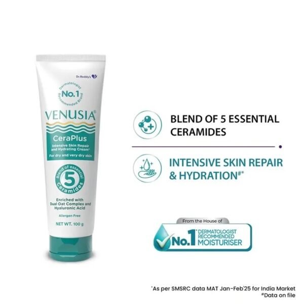 Venusia CeraPlus Skin Repair and Hydrating Cream 100g