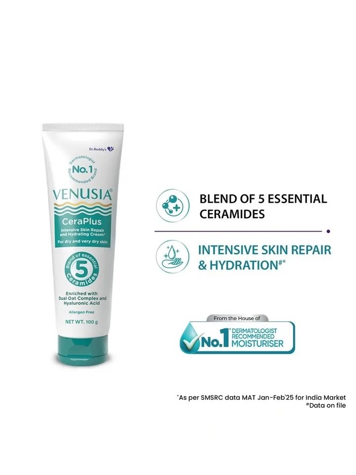 Venusia CeraPlus Skin Repair and Hydrating Cream 100g