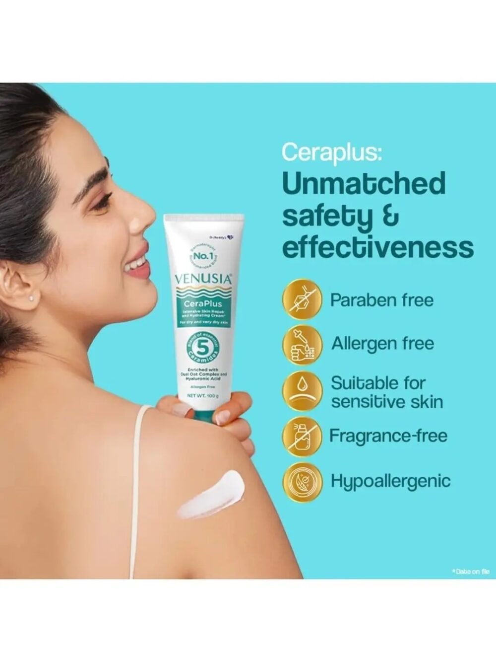 Venusia CeraPlus Skin Repair and Hydrating Cream 100g