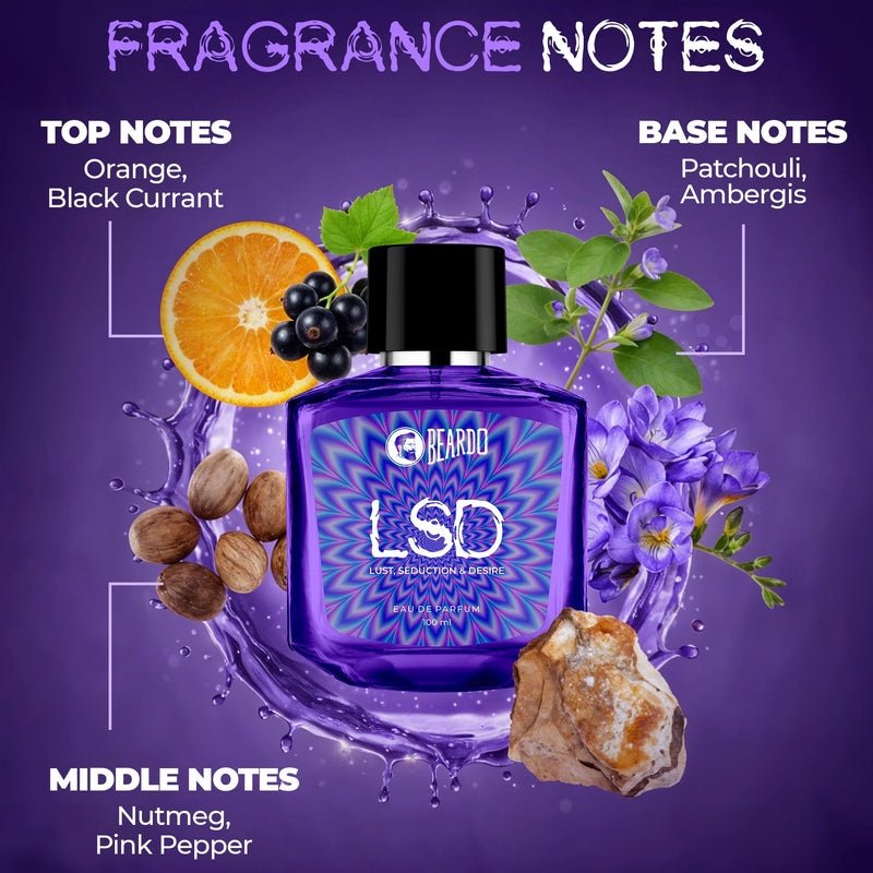 Beardo LSD (Lust, Seduction & Desire) Eau de Parfum for Men 100ml