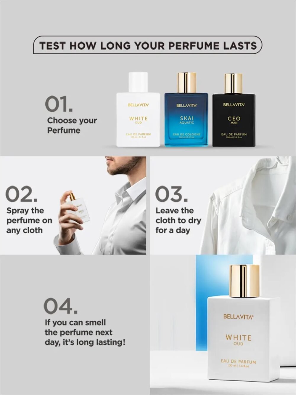Bellavita White Oud Eau de Parfum 100ml