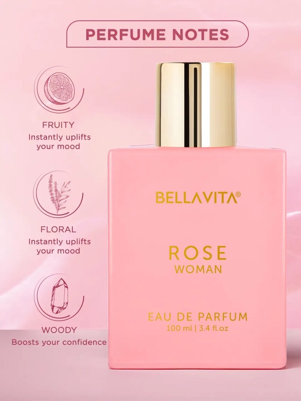 Bellavita Rose Woman Eau de Parfum 100ml