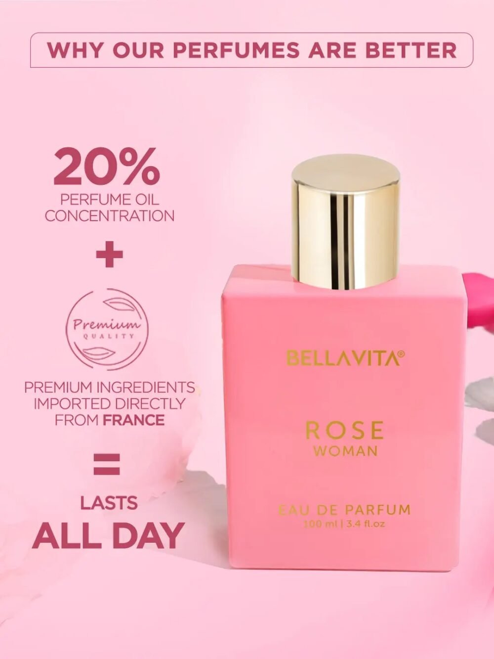 Bellavita Rose Woman Eau de Parfum 100ml