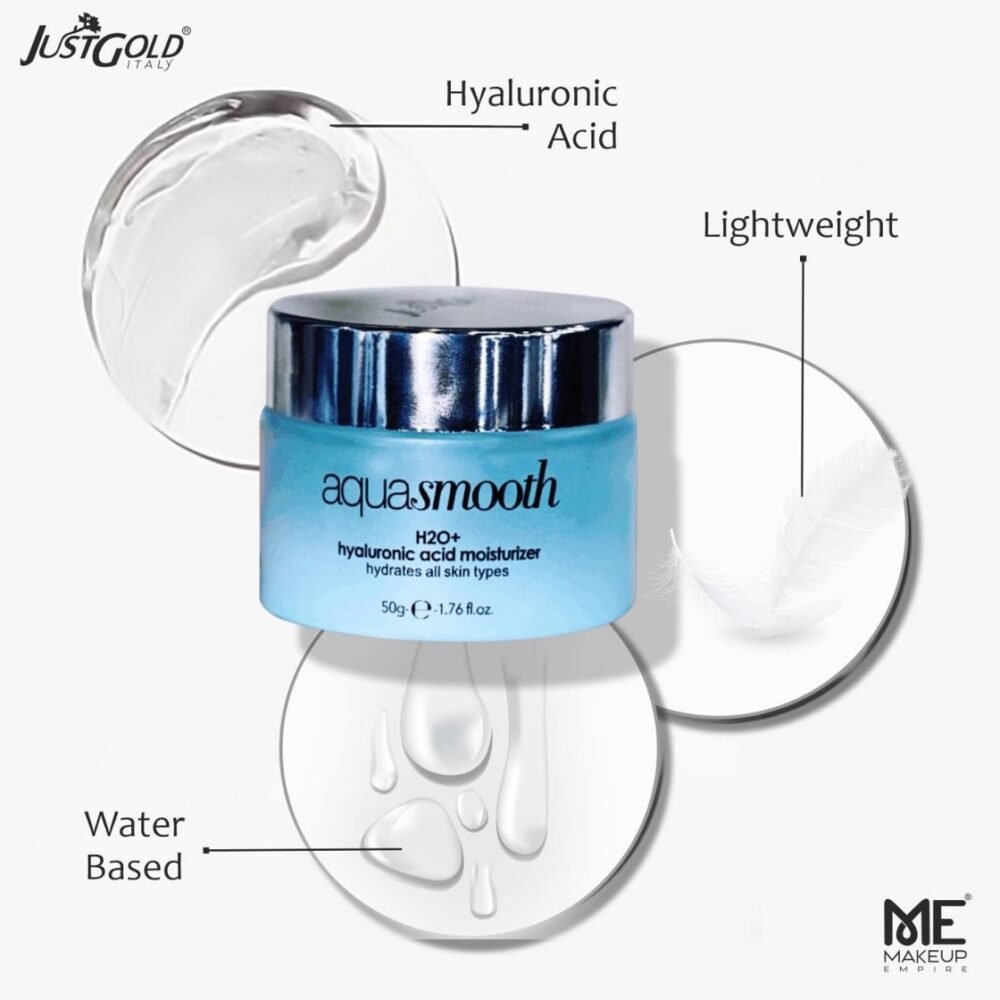 Just Gold Aqua Smooth H2O+ Hyaluronic Acid Moisturizer | 50g