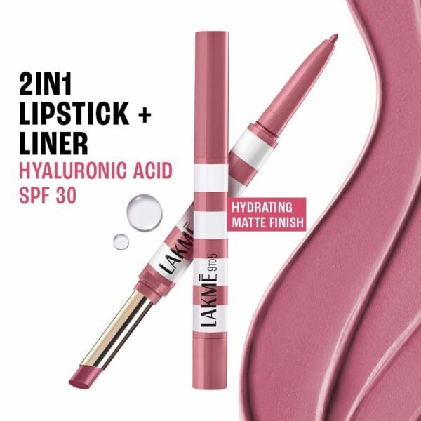 Lakmé 9to5 Hya Beach Edit SPF 30 Lipstick + Liner