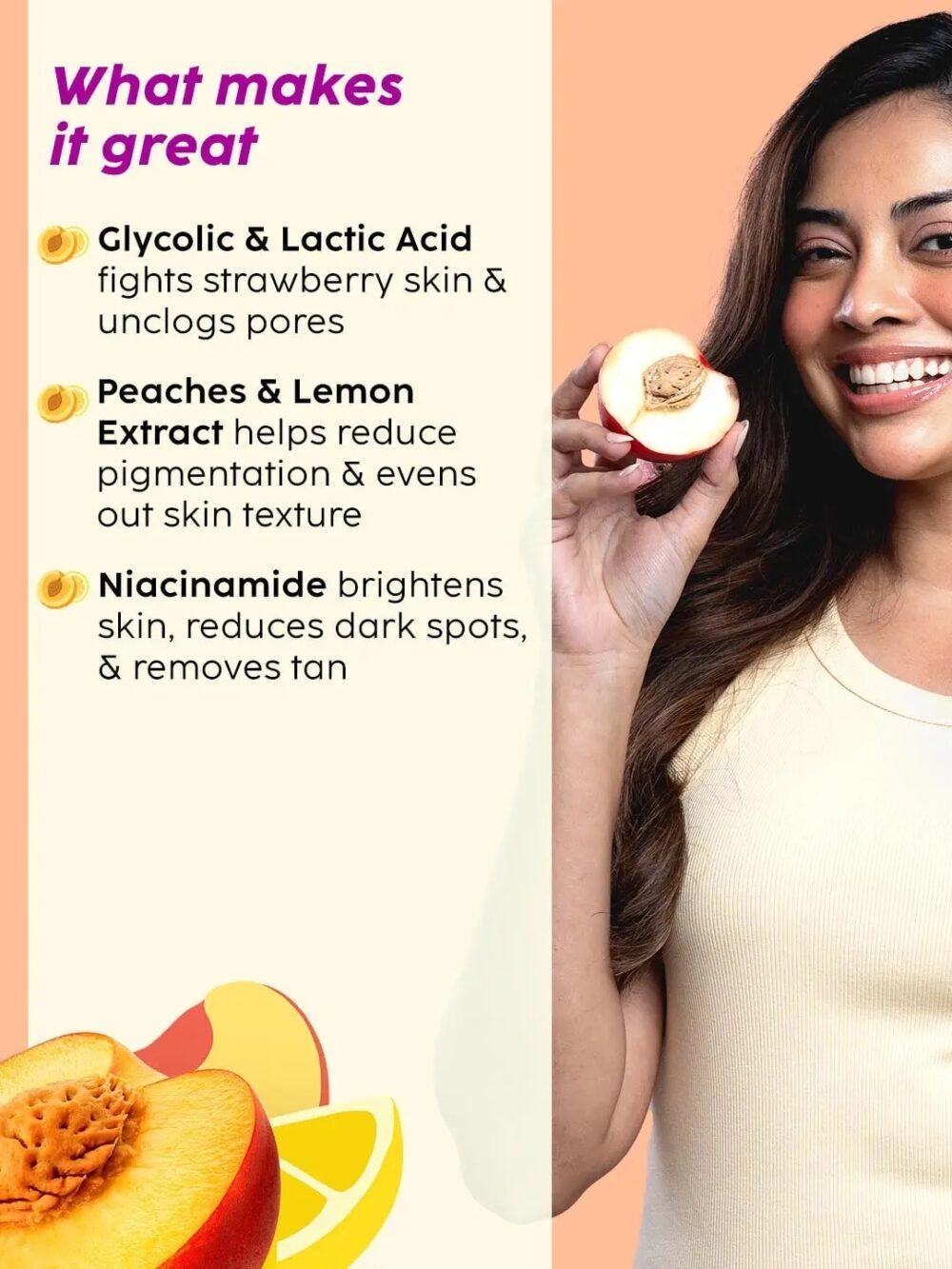 Plix Peaches & Lemon Detan Bump Eraser Scrub 200g