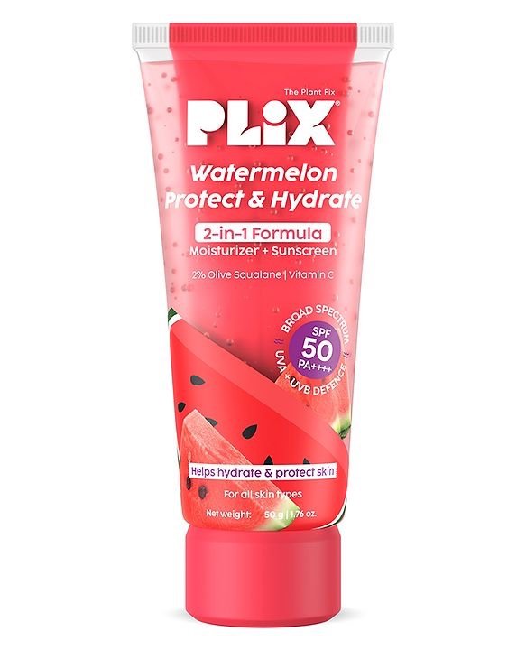 Plix Watermelon Protect & Hydrate 2-in-1 Moisturizer + Sunscreen | UVA & UVB protection |