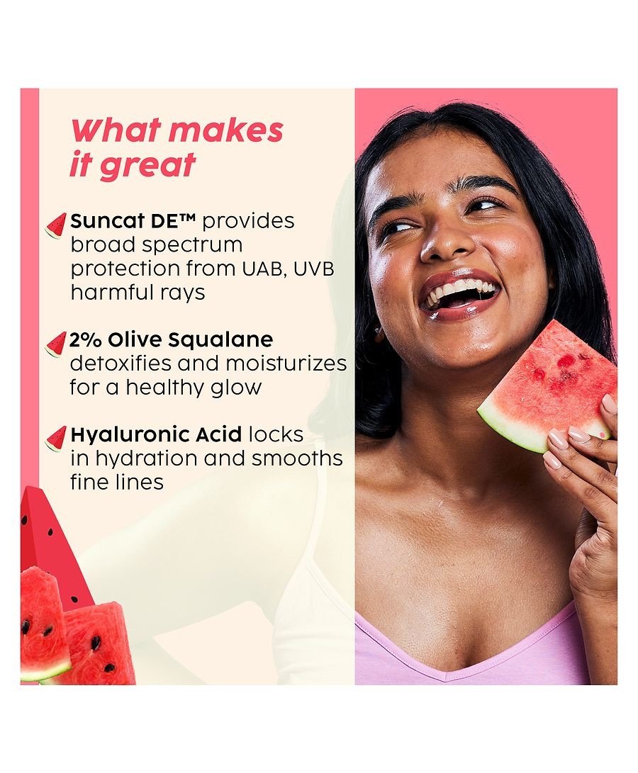 Plix Watermelon Protect & Hydrate 2-in-1 Moisturizer + Sunscreen | UVA & UVB protection |