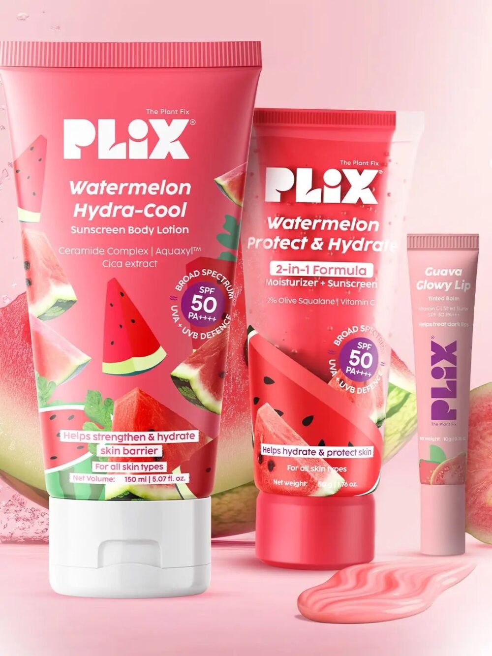 Plix Watermelon Hydra-Cool Sunscreen Body Lotion SPF 50