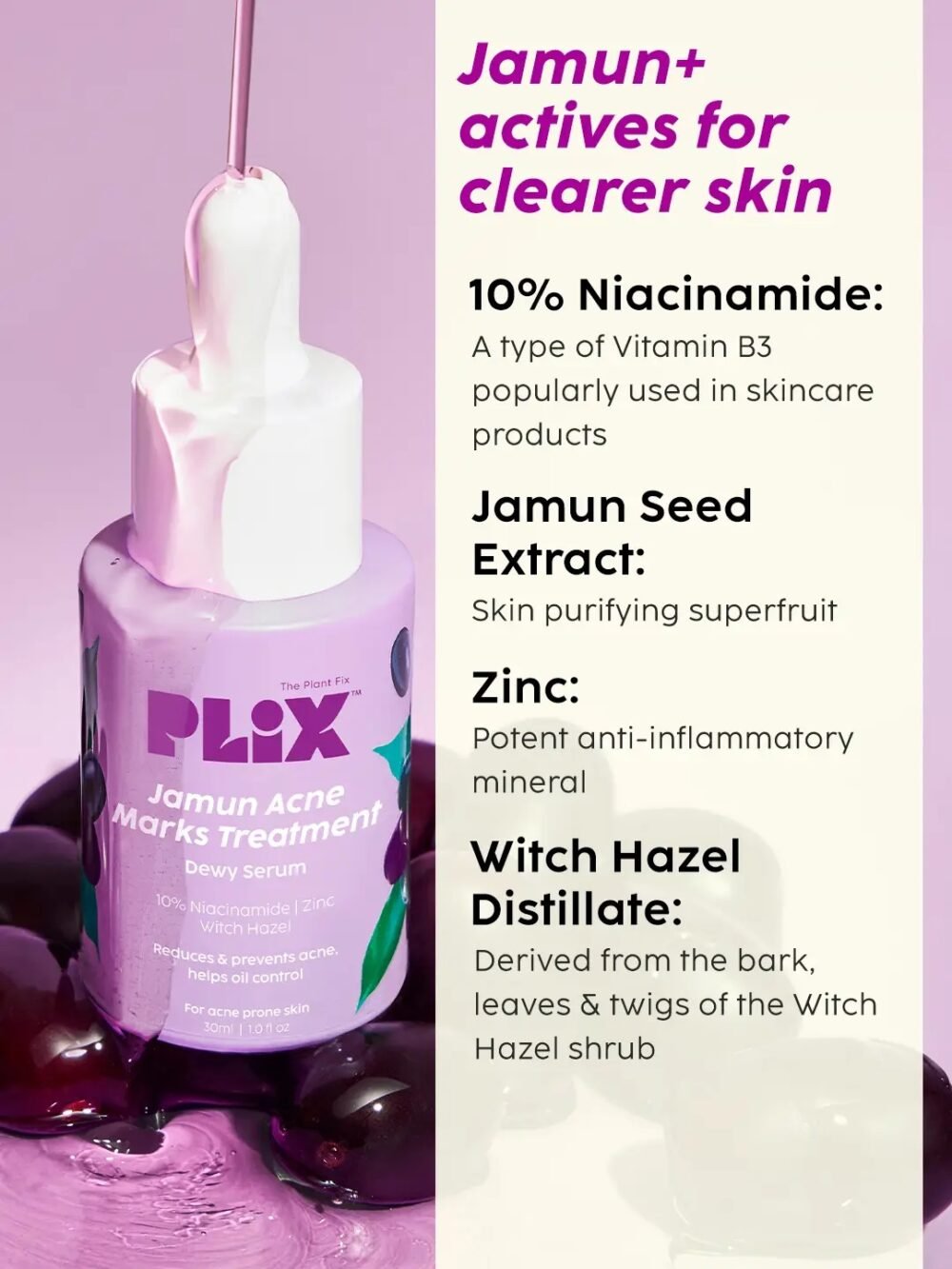 Plix Jamun Acne Marks Treatment Dewy Serum 30ml