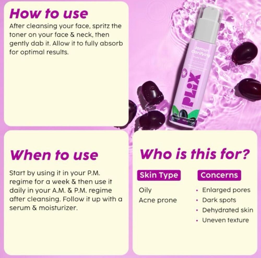 Plix Jamun Clarifying Fruity Toner 150ml