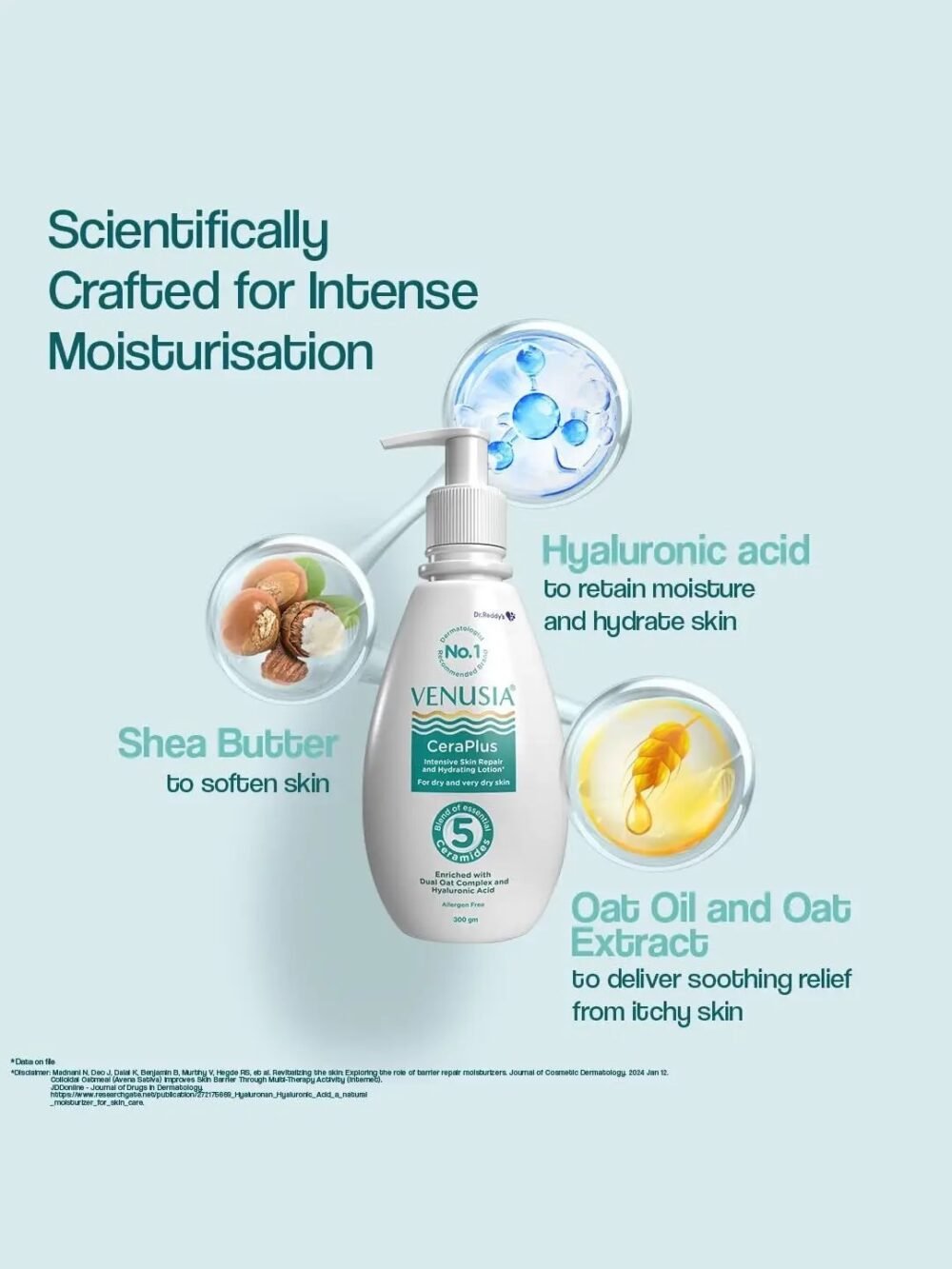 Venusia CeraPlus Skin Repair and Hydrating Lotion 300g
