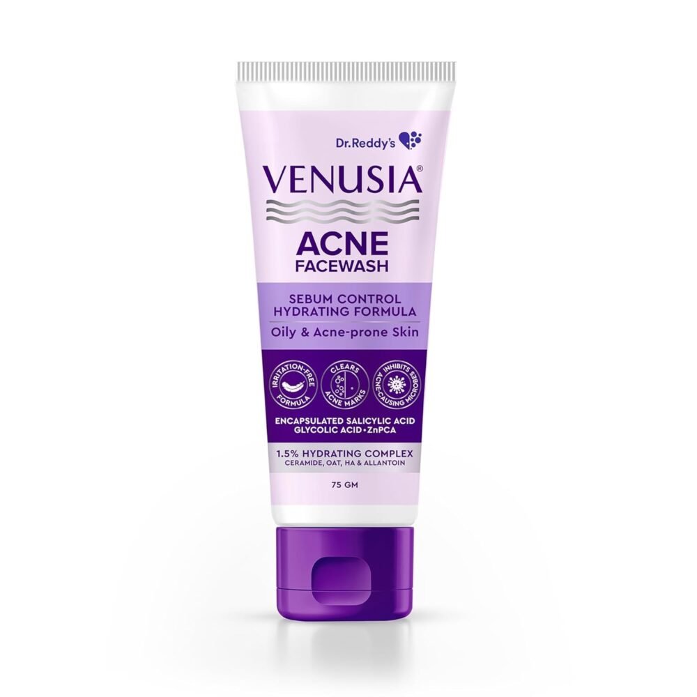 Venusia Acne Facewash Sebum Control Hydrating Formula 75g