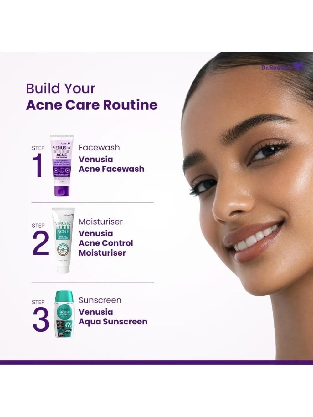 Venusia Acne Facewash Sebum Control Hydrating Formula 75g