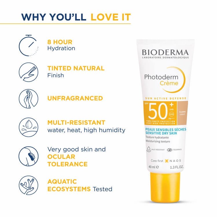 Bioderma Photoderm Crème SPF 50+ Claire Light Tint 40ml