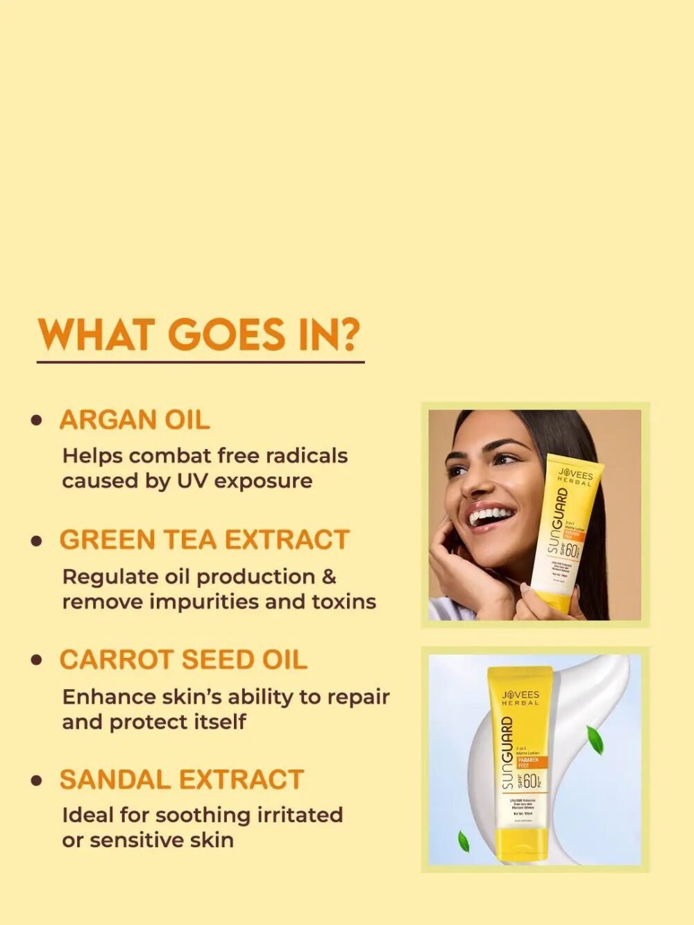 Jovees Herbal Sun Guard 3-in-1 Matte Lotion SPF 60 PA+++ 100ml